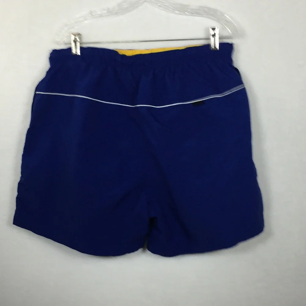 Nautica  Mens XL Blue Swim Trunks Shorts Elastic Waist Casual Lake River Beach‎